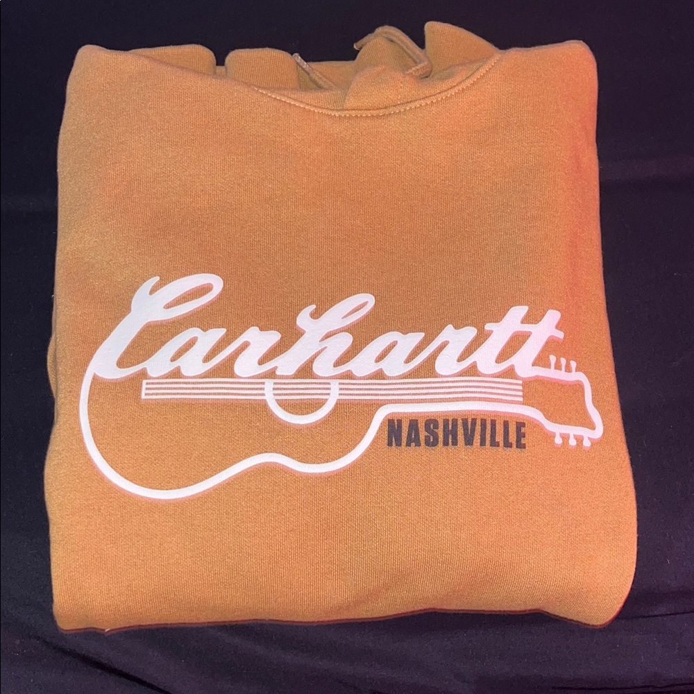 Carhartt Orange Nashville Guitar Sweatshirt